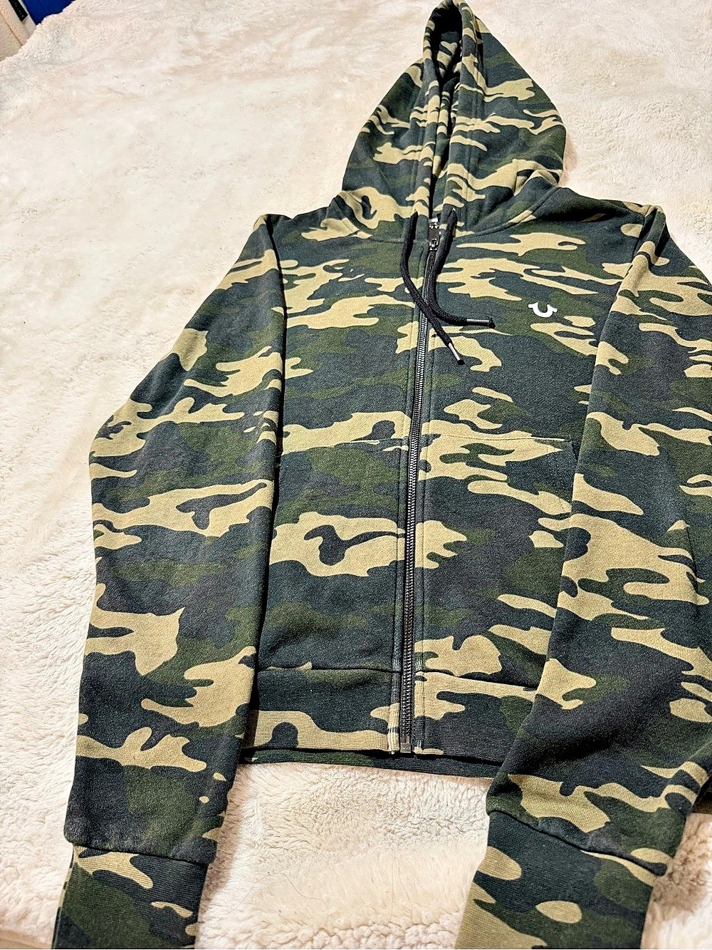 True Religion Camo Zip Hoodie & Jogger Set in Green